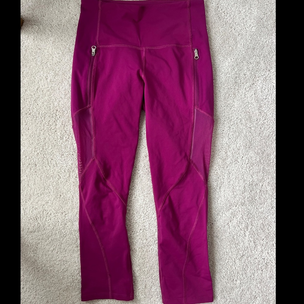Pink Lululemon leggings size 4